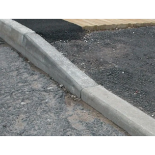 Standard Kerb Half Battered to Bull Nosed Right Hand Drop 125 x 255/150 Grey 