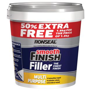 Ronseal Multipurpose Ready Mixed Filler White 1.2kg +50%