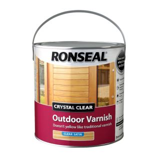 Ronseal Crystal Clear Outdoor Satin Varnish 2.5L