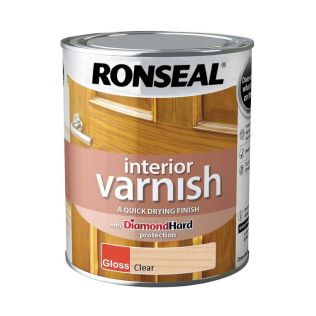 Ronseal Interior Gloss Varnish Clear 750ml