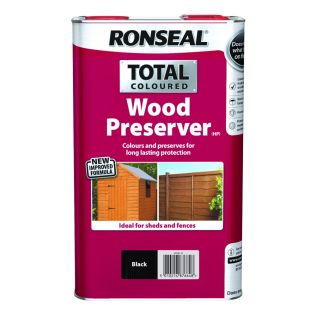 Ronseal Total Wood Preserver Black 5L