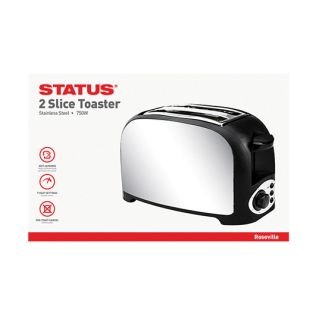 Roseville - 2 Slice Toaster 750W - Stainless Steel