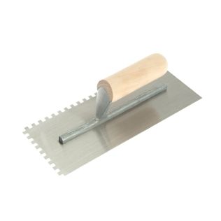 Notched Trowel Wooden Handle 280mm X 115mm