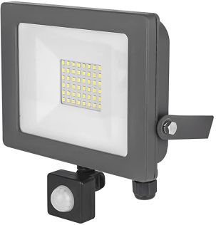 Imola - 30W LED Flood Light + Pir - Grey