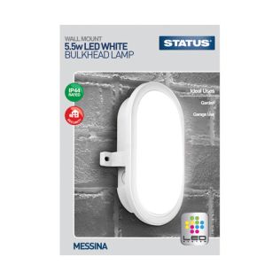 Messina - 5.5W LED Bulkhead - White