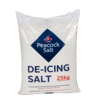 White De-Icing Rock Salt Small 25kg Bag