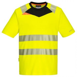 Portwest - Dx4 Hi-Vis T-Shirt - Yellow & Black